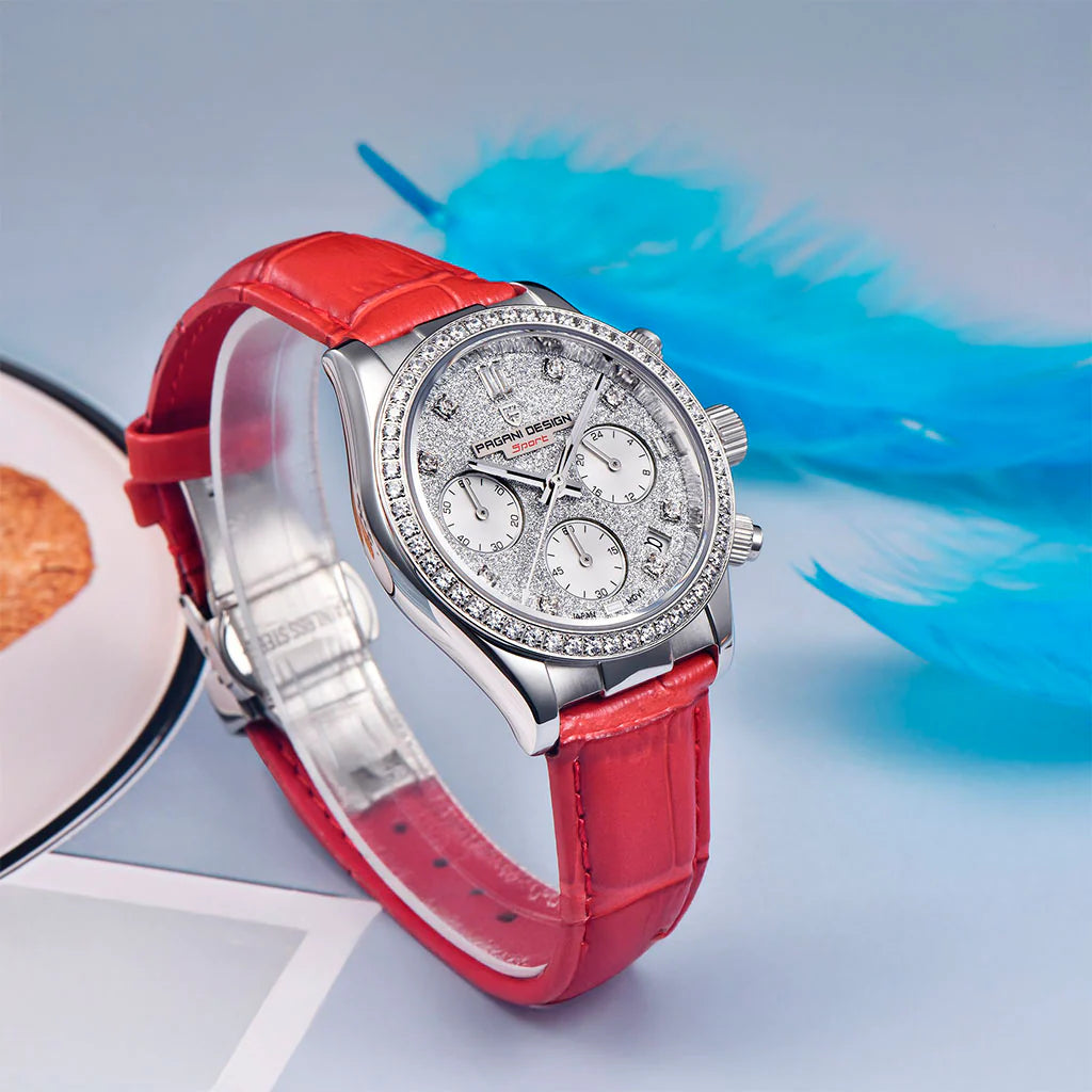 Montre Femme Pagani Design Daisy Red