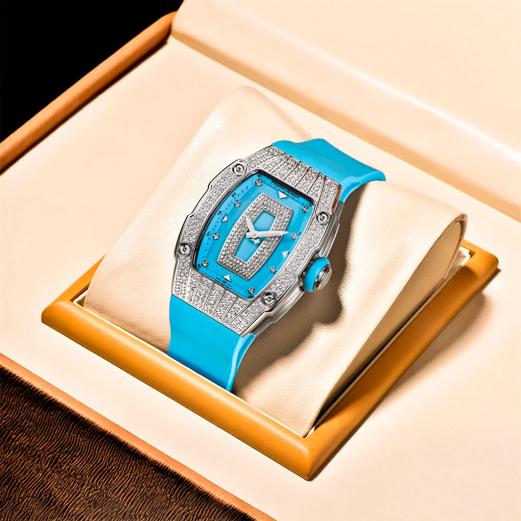 Montre Pagani Design Marigold Bleu Argent pour Femme