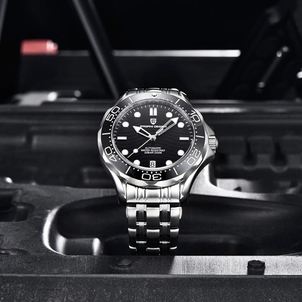 Bracelet en acier noir Pagani Design Veracius