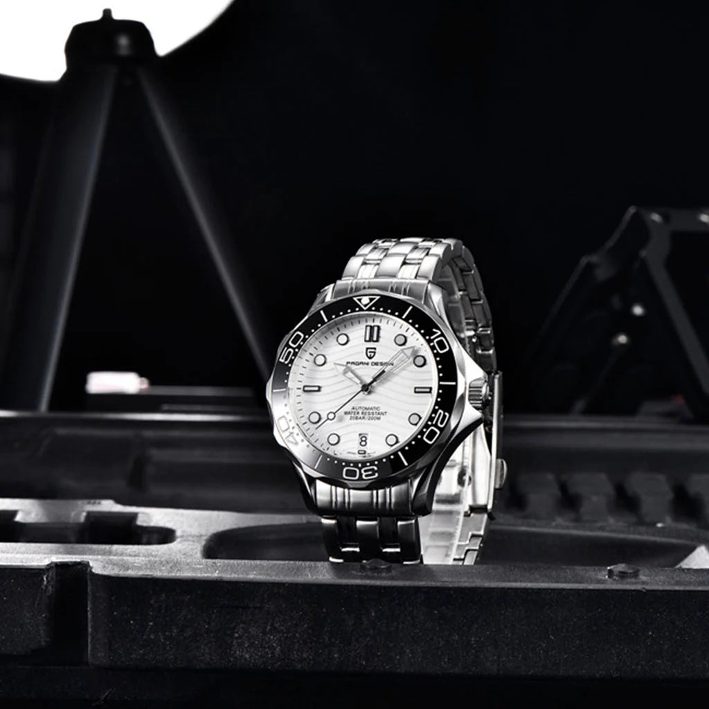 Bracelet en acier blanc Pagani Design Veracius