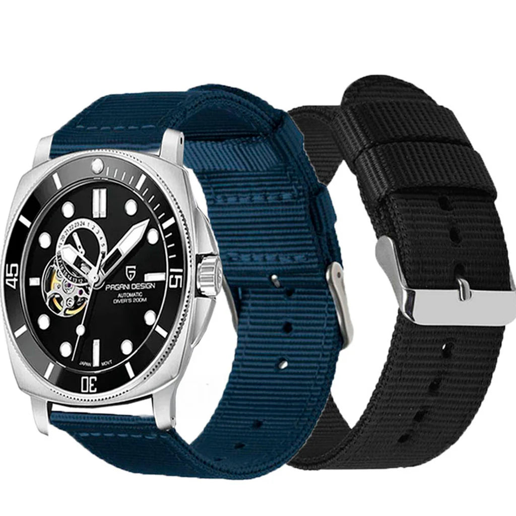 Bracelet en nylon compatible avec la montre Pagani Design Atlantis