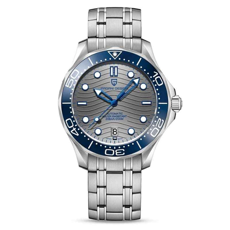Bracelet en acier bleu Pagani Design Veracius