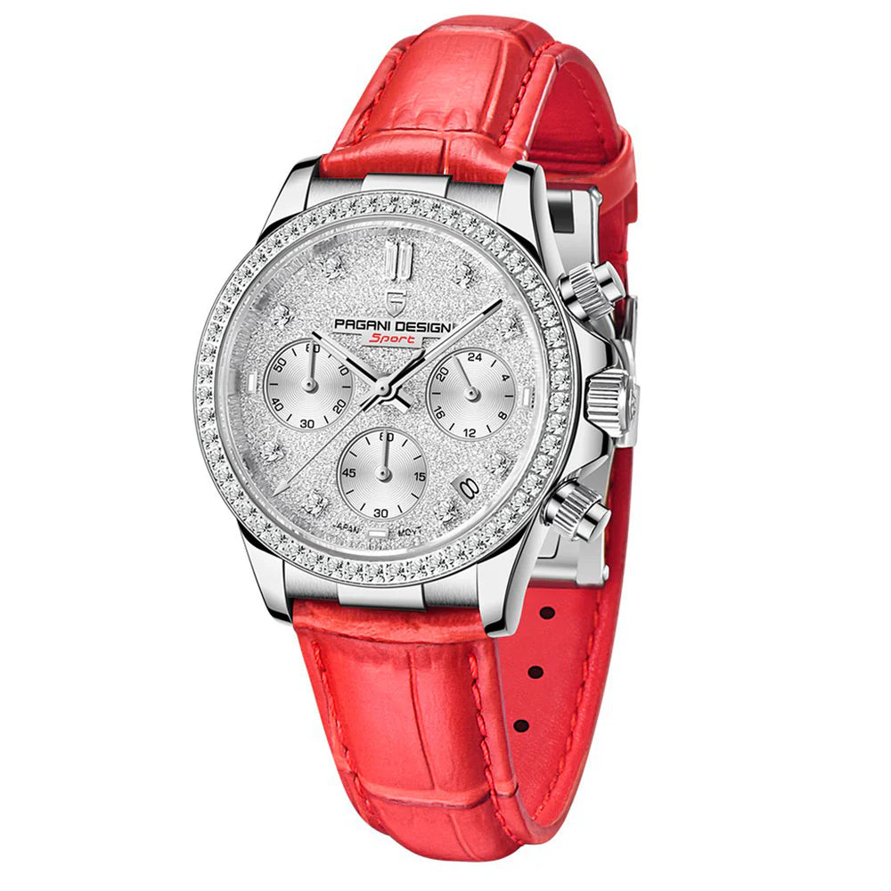 Montre Femme Pagani Design Daisy Red