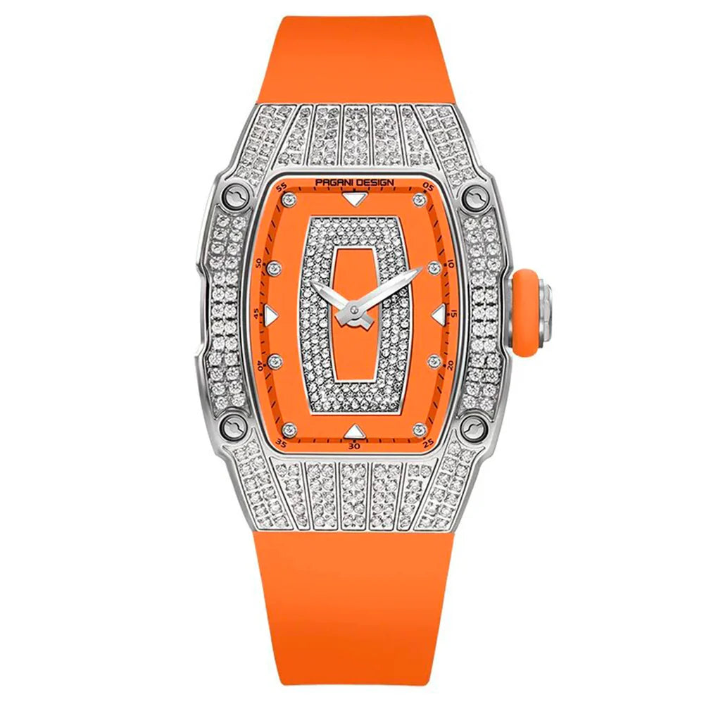 Montre Pagani Design Marigold Orange Argent pour femme