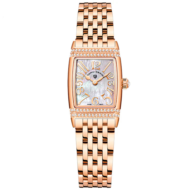 Montre Pagani Design Sunflower Gold White pour femme