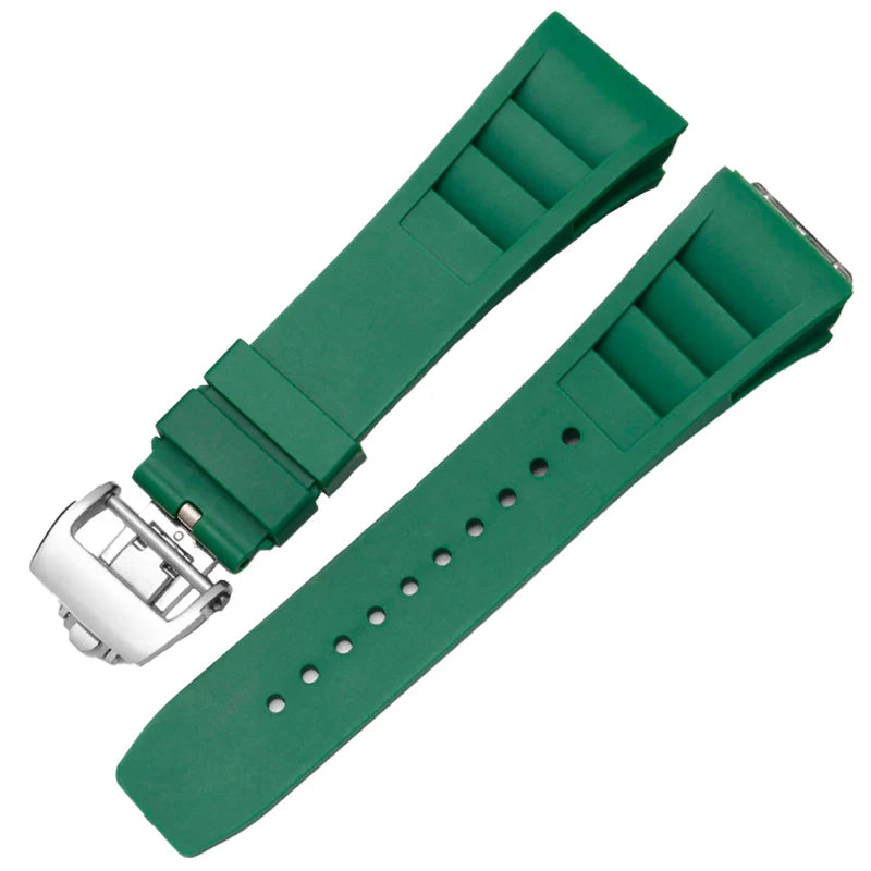 Bracelet en caoutchouc vert compatible avec Pagani Design Birmingham