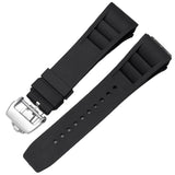Bracelet en caoutchouc noir compatible avec Pagani Design Birmingham
